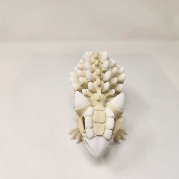 Ankylosaurus Dinosaur Skeleton 3D Printed Articulated Flexi Factory Fig 9" x 3" - Picture 2 of 7